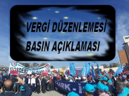 VERGİ DÜZENLEMESİ BASIN AÇIKLAMASI