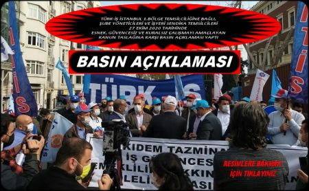 TORBA YASA İLE İLGİLİ BASIN AÇIKLAMASI