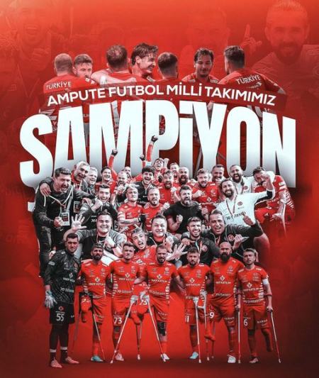 Ampute Milli Futbol Takımımız 3. Kez Avrupa Şampiyonu Oldu 