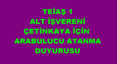 ÇETİNKAYAYA ARABULUCU ATANMASI