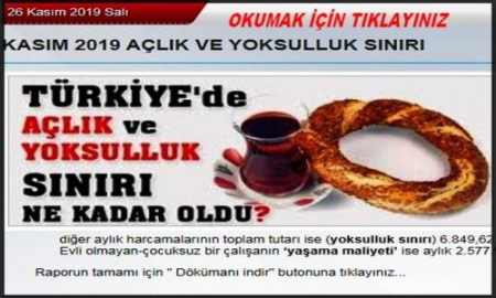 KASIM AYI AÇLIK  SINIRI