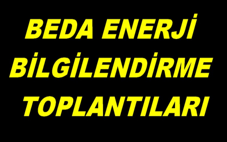  BEDA İŞYERİ BİLGİLENDİRME TOPLANTILARI