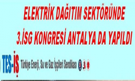 3.İSG KONGRESİ