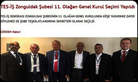 TES-İŞ ZONGULDAK ŞUBE KONGRESİ YAPILDI