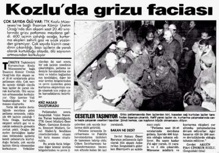 KOZLU MADEN FACİASI 29.YIL