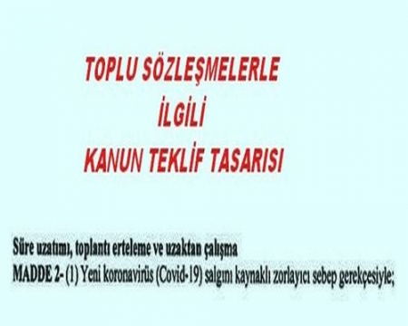 TİS LE İLGİLİ KANUN TEKLİFİ
