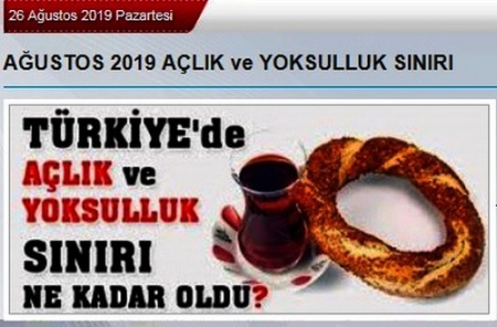 AĞUSTOS AYI AÇLIK SINIRI