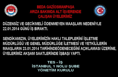 22.01.2014-GOP. İŞ BIRAKMA
