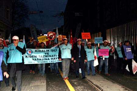 11.02.2016 -KİRALIK İŞÇİ PROTESTOSU