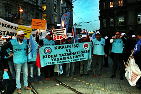 11.02.2016 -KİRALIK İŞÇİ PROTESTOSU