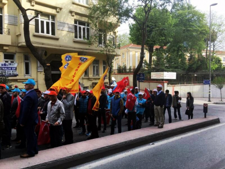 - 1 MAYIS 2017- TAKSİM ANITINA ÇELENK KOYMA 