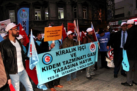 11.02.2016 -KİRALIK İŞÇİ PROTESTOSU