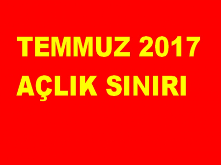 TEMMUZ 2017 AÇLIK SINIRI
