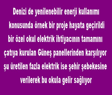 ÇATIYA GÜNEŞ ENERJİSİ