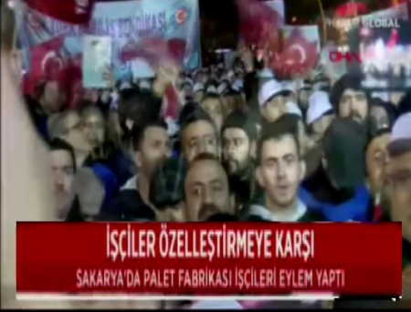 SAKARYA PALET FABRİKASINDA EYLEM
