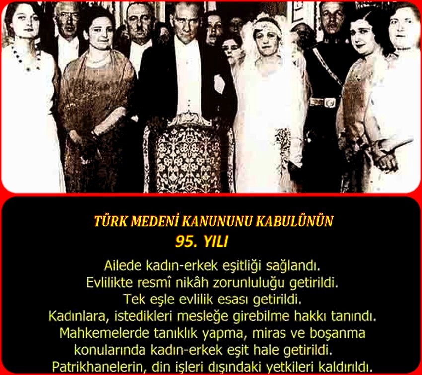 MEDENİ KANUNUN 95.YILI