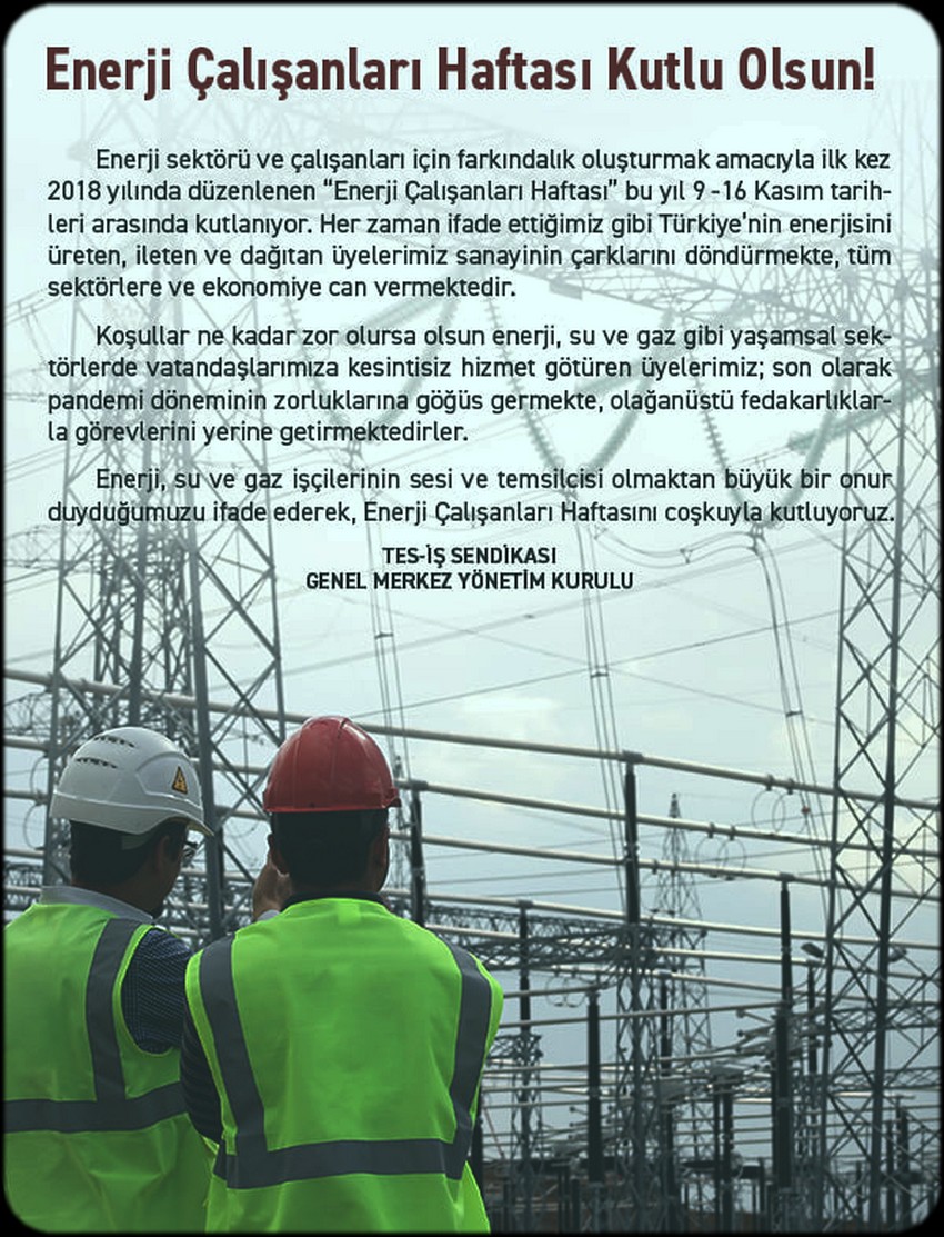 ENERJİ ÇALIŞANLARI HAFTASI