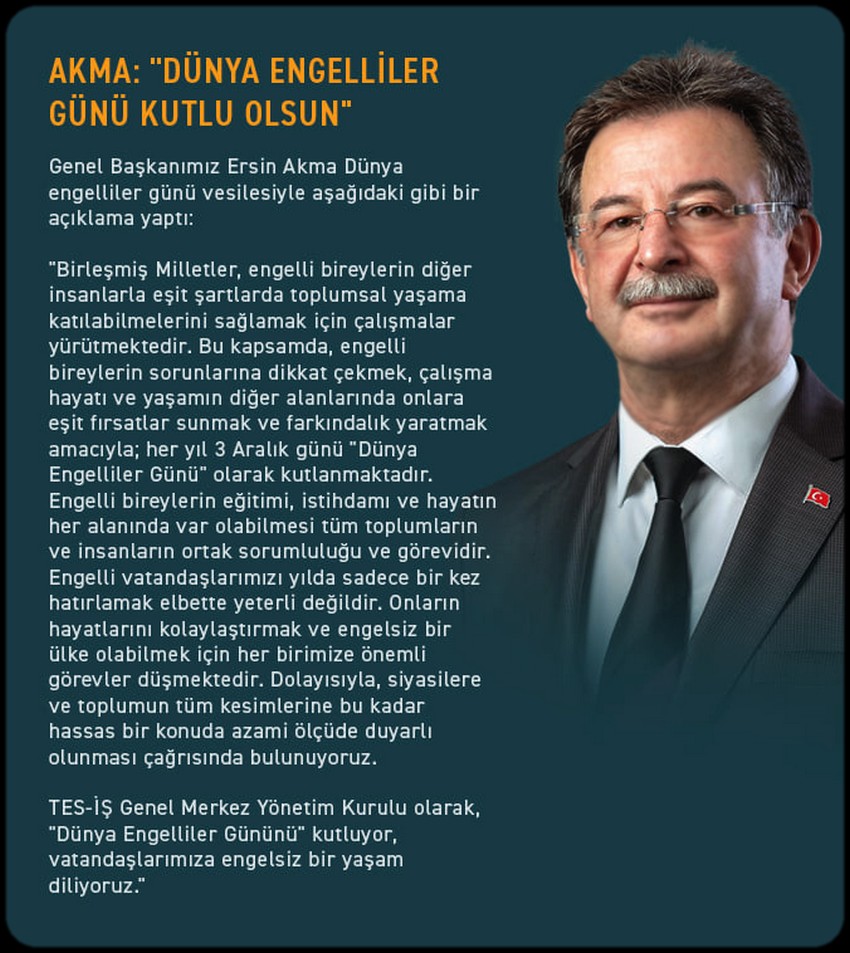 DÜNYA ENGELLİLER GÜNÜ