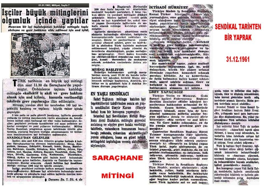 SARAÇHANE MİTİNGİ