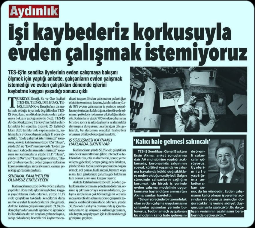 İŞİ KAYBEDERİZ KORKUSU