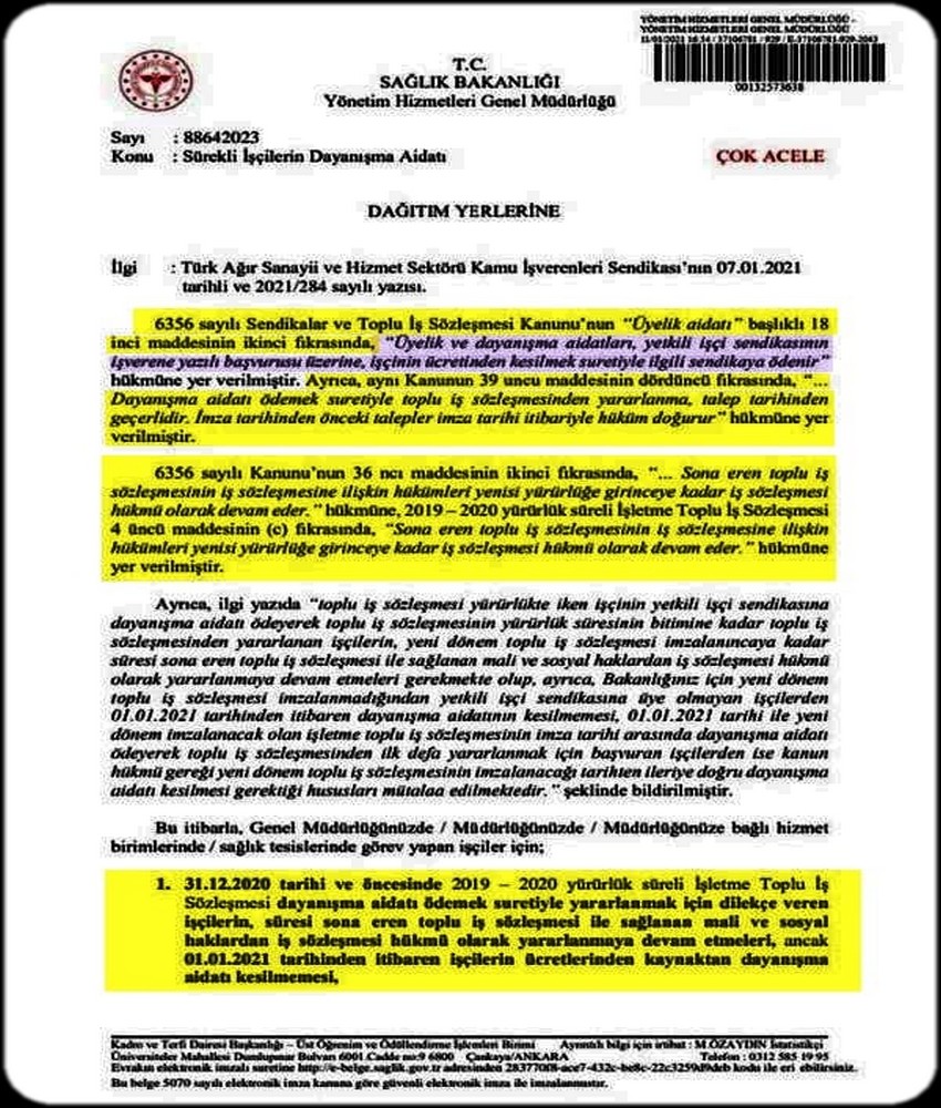 4 DLİ İŞÇİNİN TİS TEN YARARLANMASI