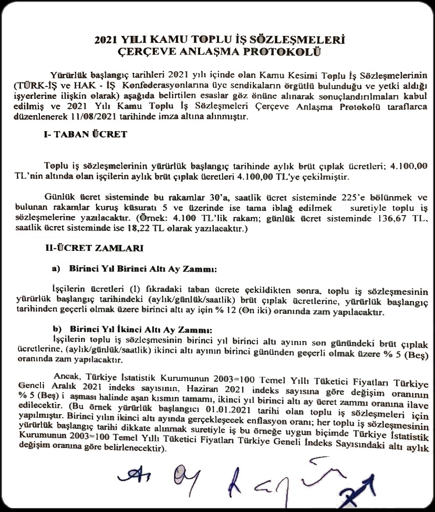 ÇERÇEVE PROTOKOLU  -1-
