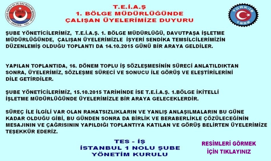 TEİAŞ 1 DAVUTPAŞA