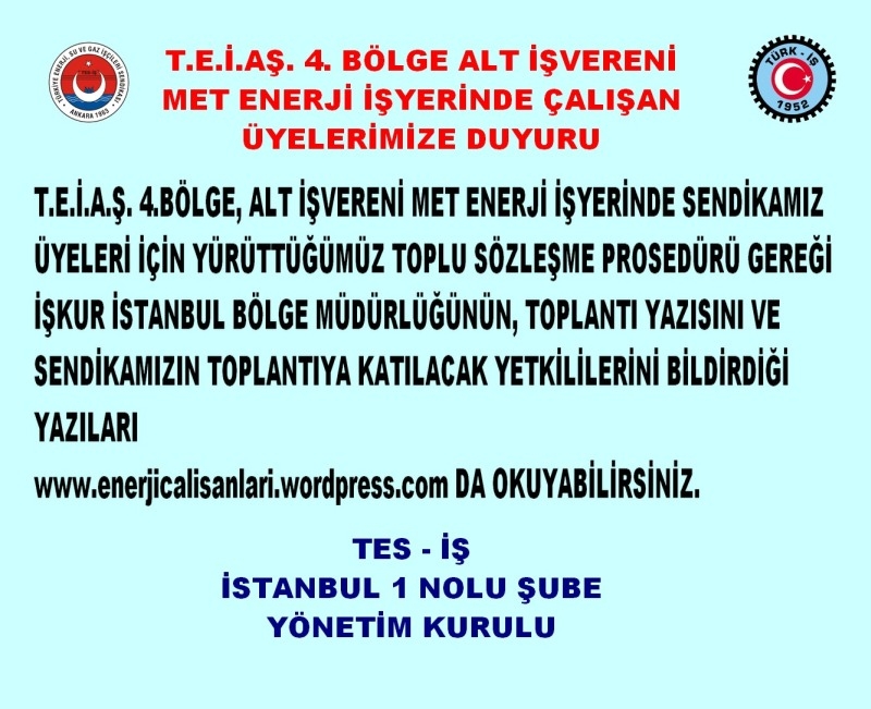 İŞ KURUN TOPLANTI YAZISI