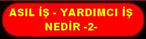 ASIL İŞ YARDIMCI İŞ 2