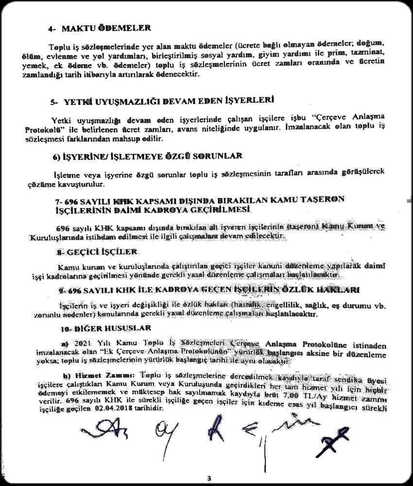 ÇERÇEVE PROTOKOLU 3