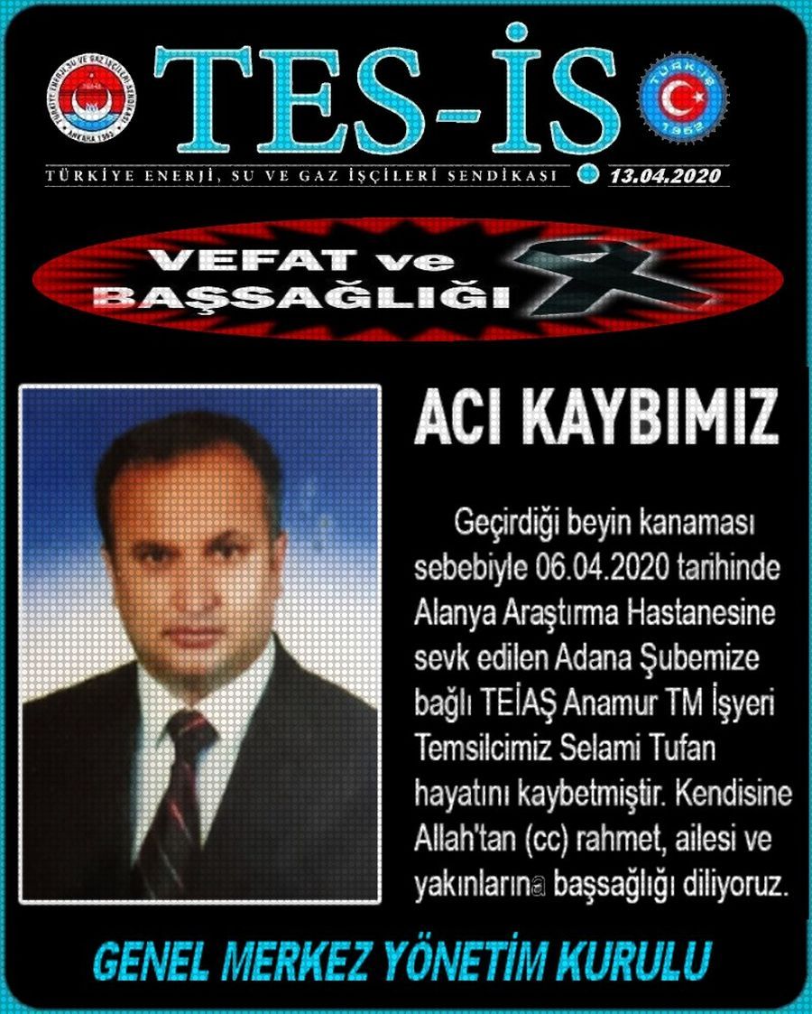 VEFAT VE BAŞSAĞLIĞI