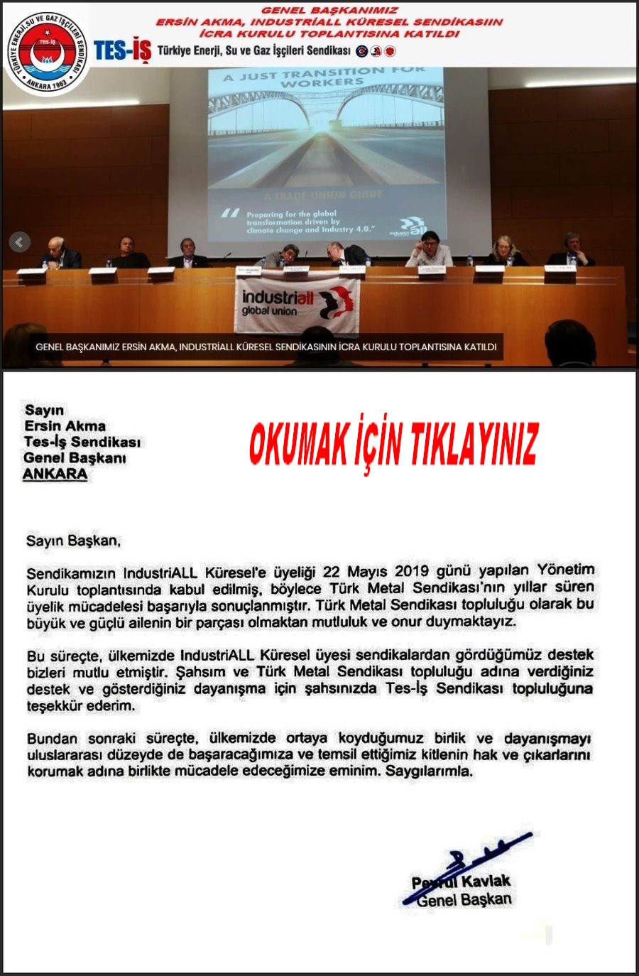 INDUSTRİALL TOPLANTISI