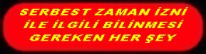 SERBEST ZAMAN NEDİR