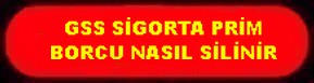 GSS PRİM BORCU NASIL SİLİNİR