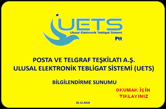 ULUSLARARASI ELEKTRONİK TEBLİGAT AĞI