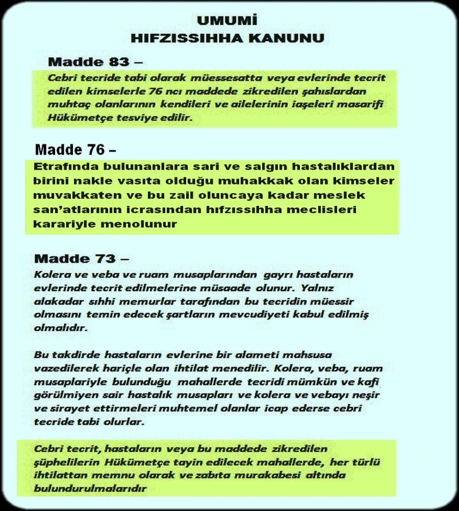 UMUMİ HIFSISIHHA KANUNU