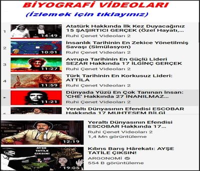 BİYOGRAFİ VİDEOLARI