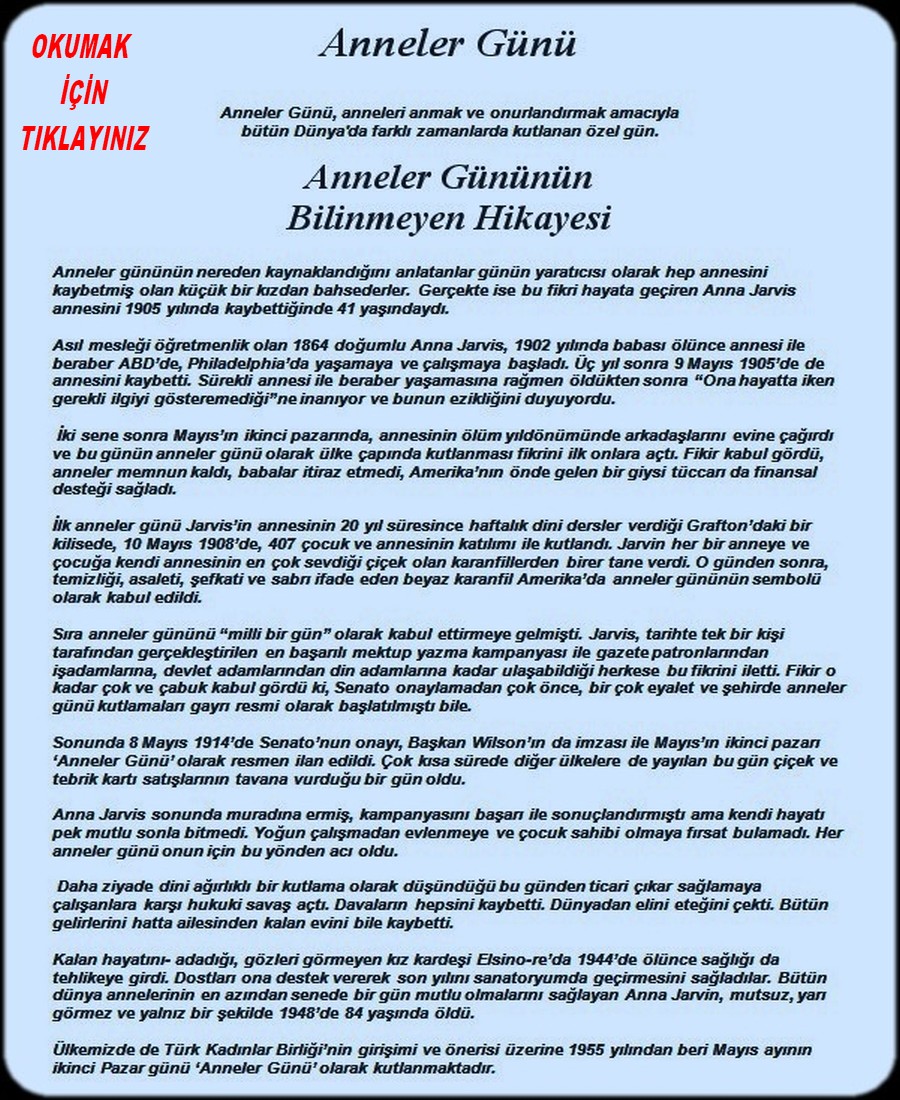 ANNELER GÜNÜ