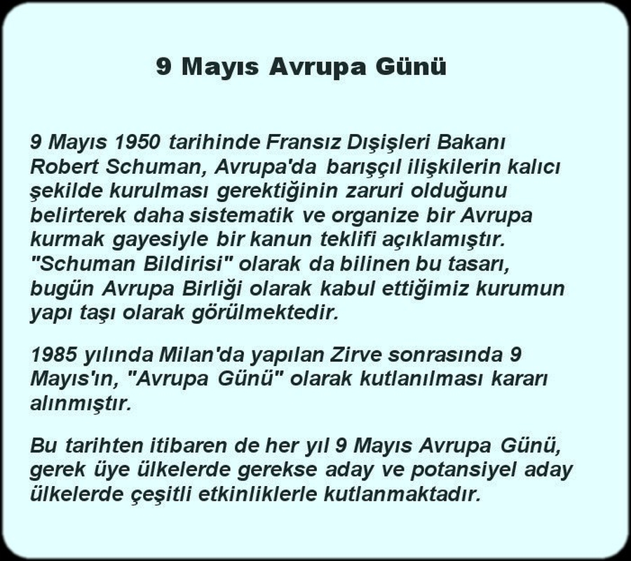 AVRUPA GÜNÜ