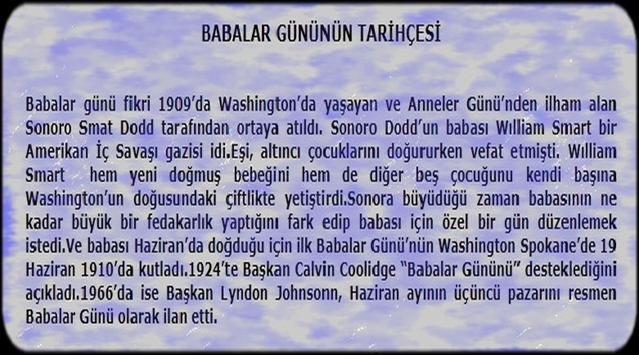 BABALAR GÜNÜ