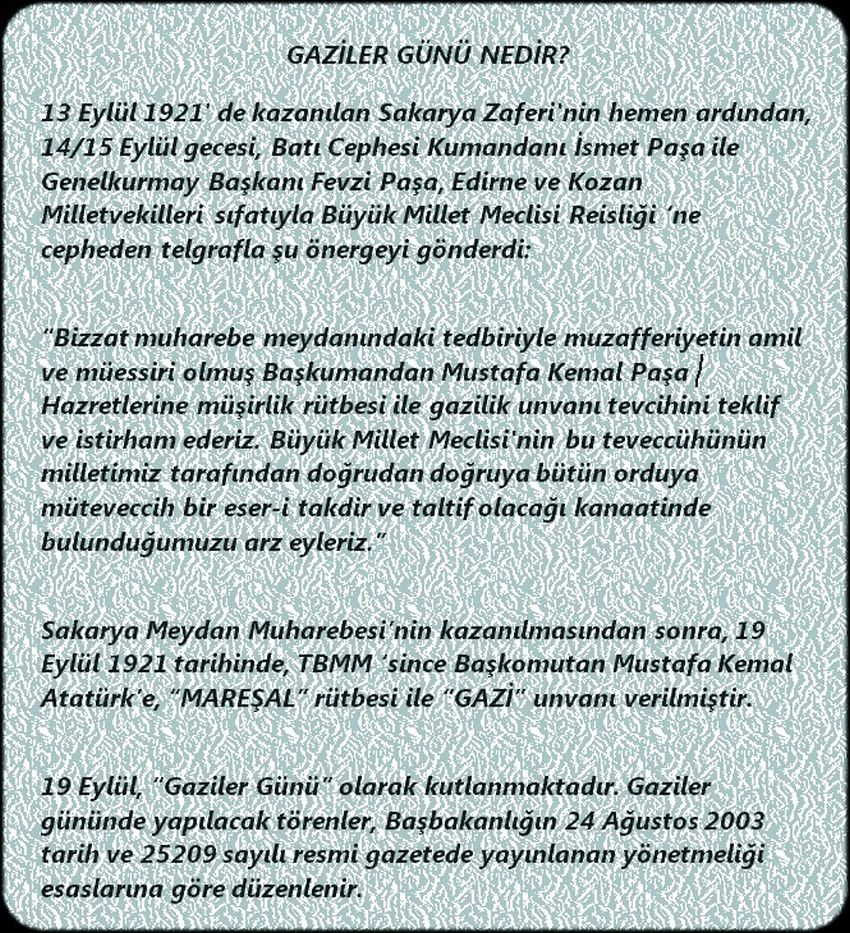 GAZİLER GÜNÜ