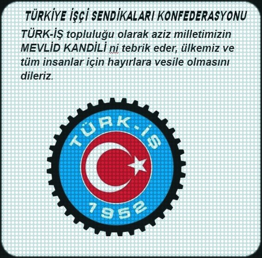 TÜRK İŞ İN MEVLİD MESAJI