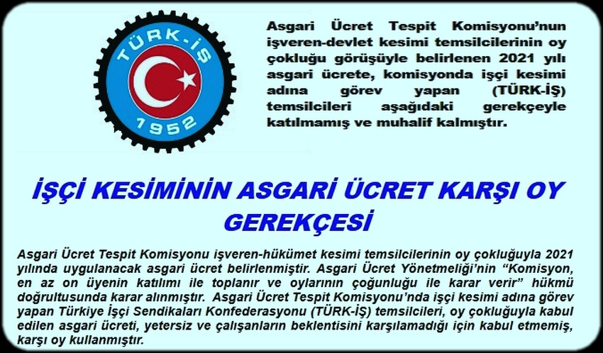 KARŞI OY GEREKÇESİ