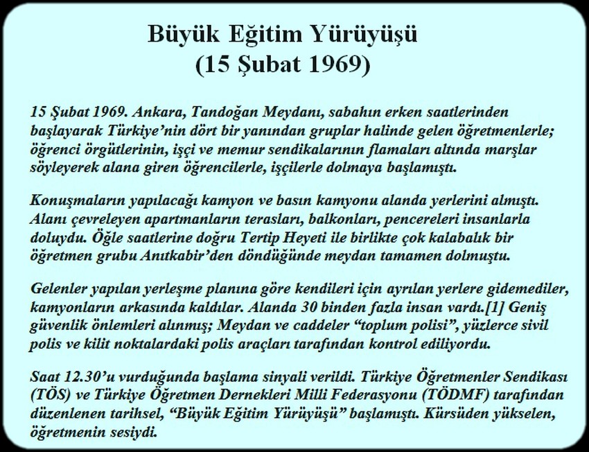 BÜYÜK EĞİTİM YÜRÜYÜŞÜ