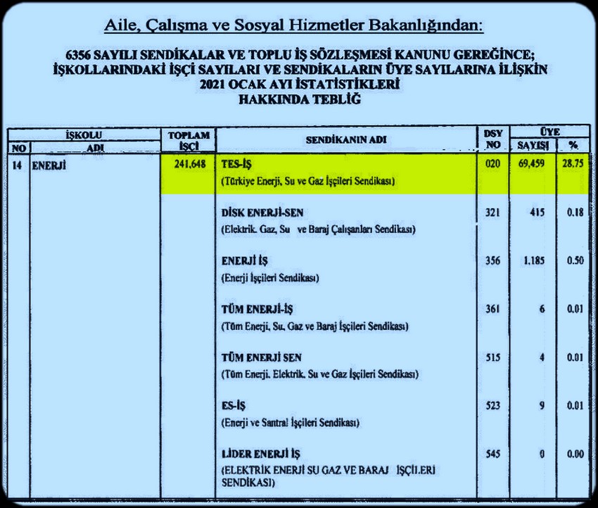 OCAK 2021 İSTATİSTİĞİ